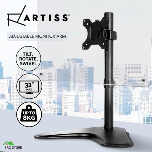 Artiss Monitor Arm Single Stand HD LED TV Mount Bracket Holder Freestanding