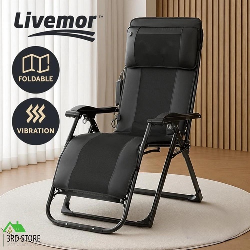 Livemor Massage Chair Electric Recliner 10 Vibration Motor Heating Massager AYAN