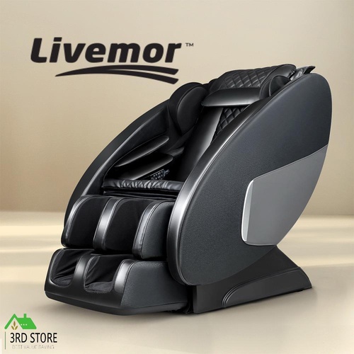 Livemor Electric Massage Chair Recliner Shiatsu Zero Gravity Heating Massager
