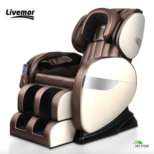 Livemor Electric Massage Chair Zero Gravity Back Massager Shiatsu Heating Chairs