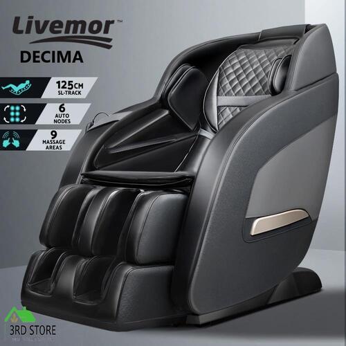 Livemor Electric Massage Chair Zero Gravity Recliner Shiatsu Heating Massager