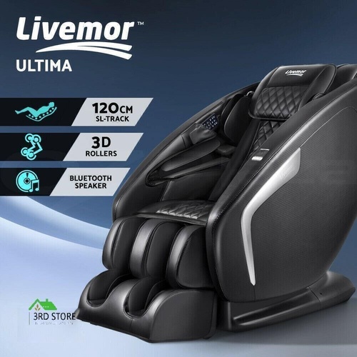 RETURNs Livemor 3D Electric Massage Chair Shiatsu Kneading Massager Zero Gravity Large