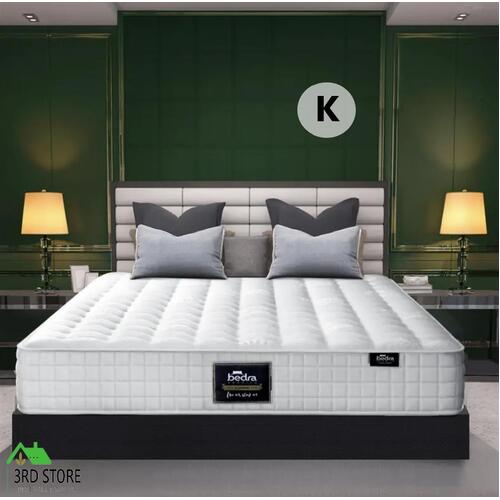 Bedra Mattress King Bed Luxury Tight Top Pocket Spring Foam Medium Firm 27cm