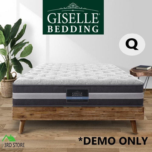 Giselle Bedding Queen Mattress Bed Size 7 Zone Pocket Spring Medium Firm Foam 30cm
