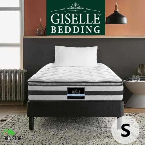 Giselle Bedding 21cm Mattress Pillow Top Bed Bonnell Spring Medium Firm Single