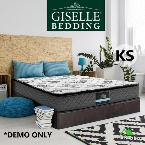 Giselle Bedding KING SINGLE Size Bed Mattress Pillow Top Foam Bonnell Spring