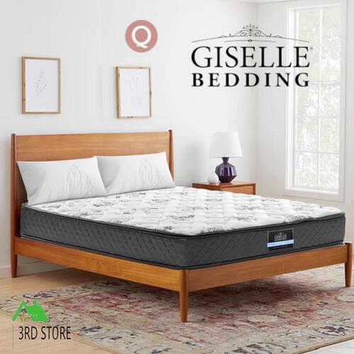 Giselle Bedding QUEEN Size Bed Mattress Pillow Top Foam Bonnell Spring 24CM