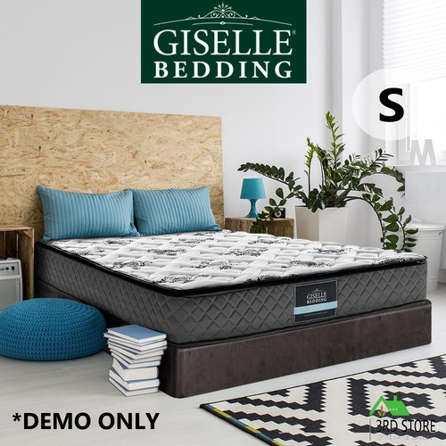 Giselle SINGLE Size Mattress Bed Pillow Top Firm Foam Bonnell Spring 24CM