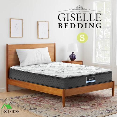 Giselle SINGLE Size Mattress Bed Pillow Top Firm Foam Bonnell Spring 24CM