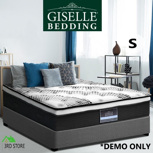 Giselle Bedding Bed Mattress SINGLE Size Euro Top Pocket Spring Foam 32CM