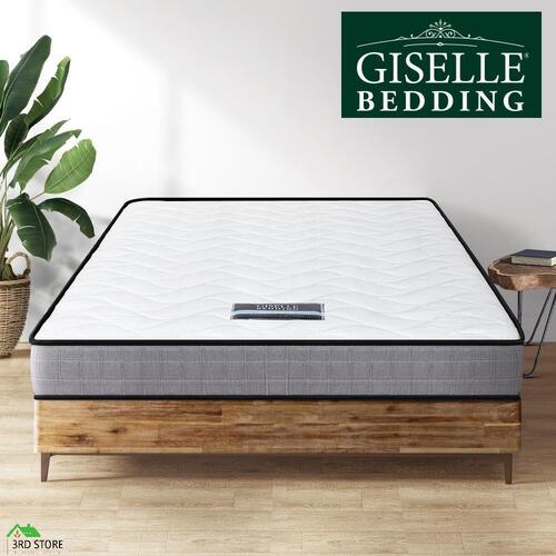 Giselle Mattress Medium Firm Mattresses Tight Top Bed Bonnel Spring 13cm QUEEN