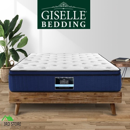 Giselle Bedding QUEEN Mattress Bed Pocket Spring Cool Gel Memory Foam 7 Zone