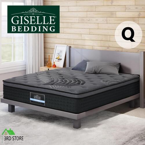 Giselle Bedding QUEEN Size Mattress Bed Pocket Spring Foam Bamboo 34CM