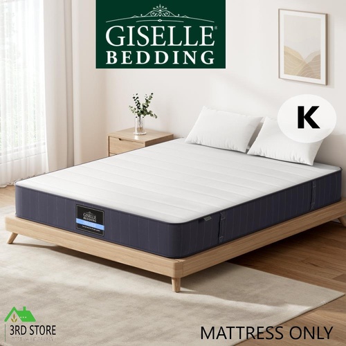 Giselle Bedding Tight Top Mattress 20cm King Bed Pocket Spring Hybrid Mattresses