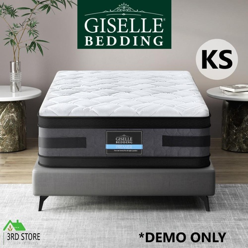 Giselle 36CM KING SINGLE Mattress Bed 7 Zone Pocket Spring Medium Firm Foam