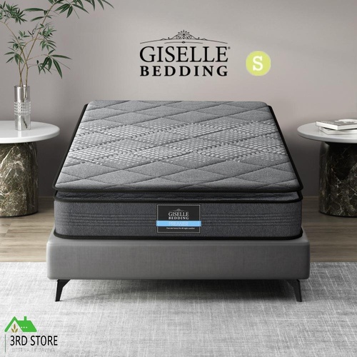 Giselle SINGLE Mattress Pillow Top Bed Size Bonnell Spring Medium Firm Foam 18CM
