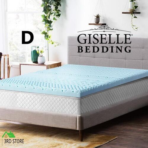 Giselle 11-zone Memory Foam Topper Mattress Toppers Cool Gel Bamboo Cover Double