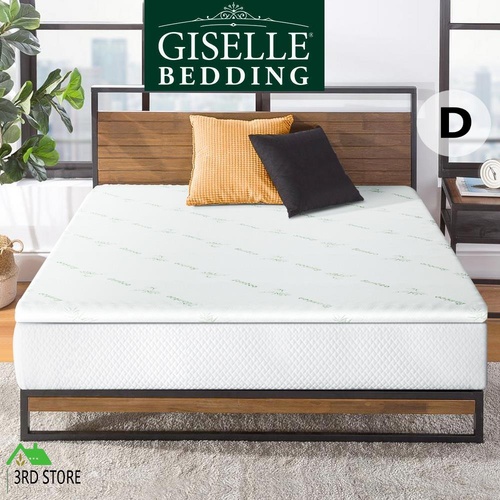 Giselle Bedding Memory Foam Mattress Topper Cool Gel Bed Mat Bamboo 10cm Double