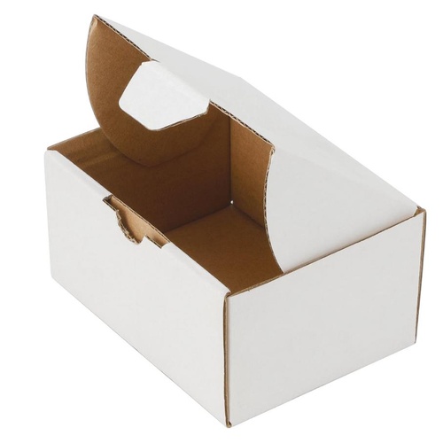 100x Mailing Box 100 x 75 x 50mm Diecut White Mailer for Small Accessories Parts
