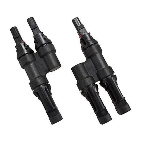 Renogy 1 Pair Y Branch Connectors Solar Panel Parallel Adapter Cable MMF FFM