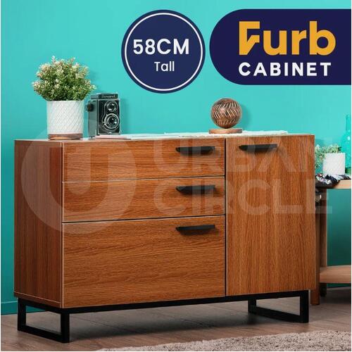 Furb Sideboard Cabinet Storage Shelf Organiser Cupboard Kitchen Hallway Table