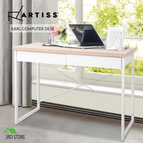 RETURNs Artiss Computer Desk Study Student Metal Writing Table Office Drawers Storage