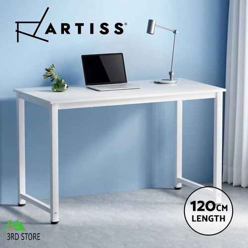Artiss Computer Desk Home Office Study Table White 120CM