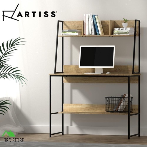 Artiss Computer Desk Office Desks Study Table Workstation Bookshelf Storage