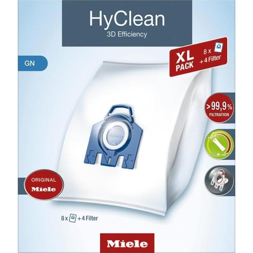 Miele GN HyClean Allergy Vacuum Cleaner Dustbags XL Pack, Vacuum Bags and SF-HA