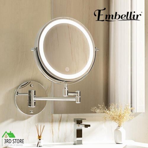 Embellir Extendable Makeup Mirror 10X Magnifying Double-Sided Bathroom Mirror