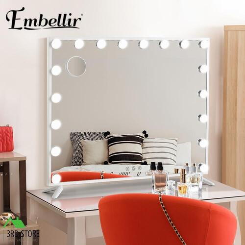 Embellir Makeup Mirror Hollywood 80x65cm 18 LED with Light Vanity Dimmable Wall