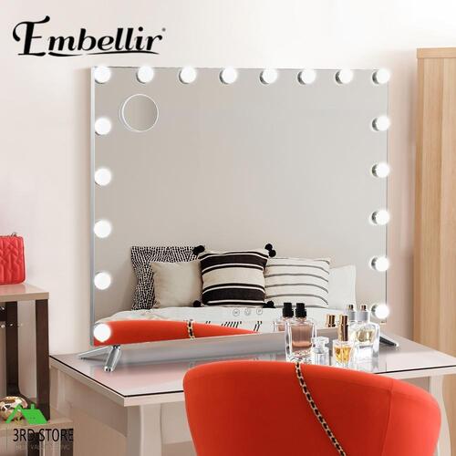 RETURNs Embellir Makeup Mirror with Light LED Hollywood Mounted Wall Mirrors Cosmetic