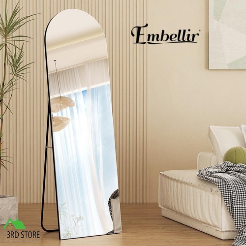 Embellir Full-Length Floor Wall Mirrors Freestanding Makeup Home Decor Black