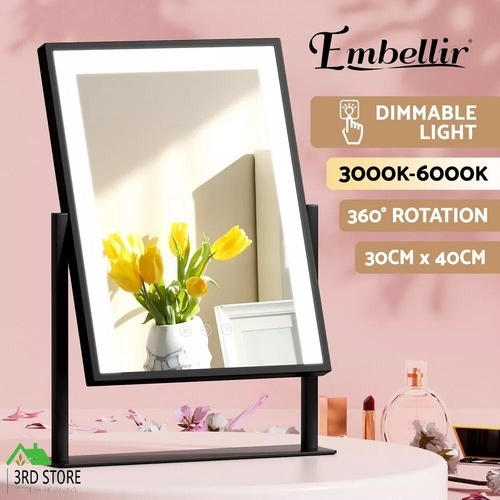 Embellir Hollywood Makeup Mirror With Light LED Strip Standing Tabletop