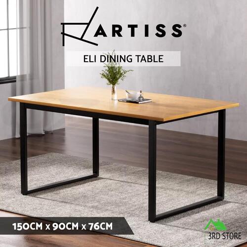 Artiss Dining Table 6 Seater Kitchen Cafe Rectangular Wooden Table 150CM