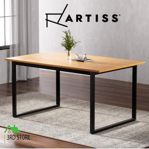 RETURNs Artiss Dining Table 6 Seater Kitchen Cafe Rectangular Wooden Table 150CM