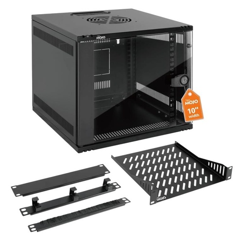 Tecmojo 6U Server Cabinet Wall Mount 10 inch 330mm Depth Network Cabinet