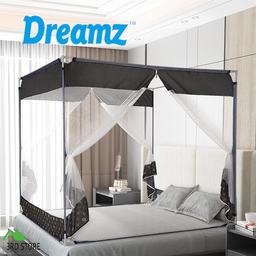 Dreamz Mosquito Bed Nets Foldable Canopy Square Fly Repel Insect Camping Protect