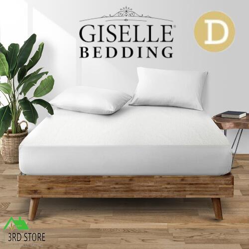 Giselle Waterproof Mattress Protector Bamboo Cover Fully Fitted Double