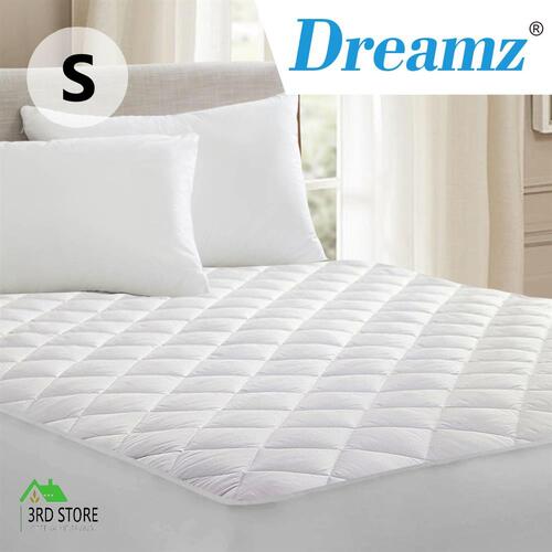 DreamZ Fully Fitted Waterproof Bamboo Fibre Mattress Protector in Single Size