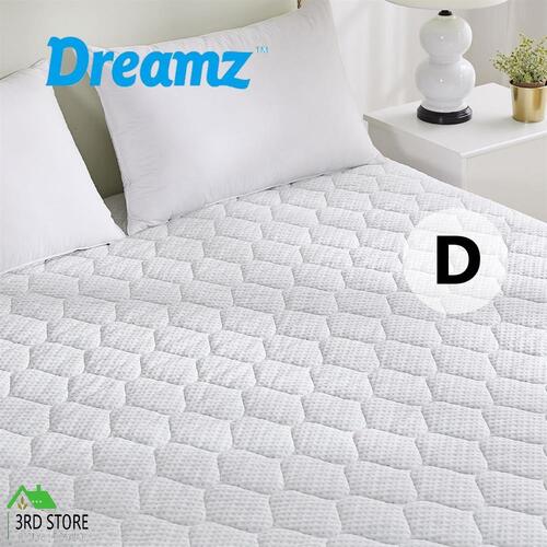 Dreamz Mattress Protector Topper Bamboo Pillowtop Waterproof Cover Double