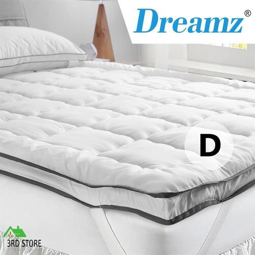 DreamZ Pillowtop Mattress Topper Luxury Bedding Mat Pad Protector Cover DOUBLE