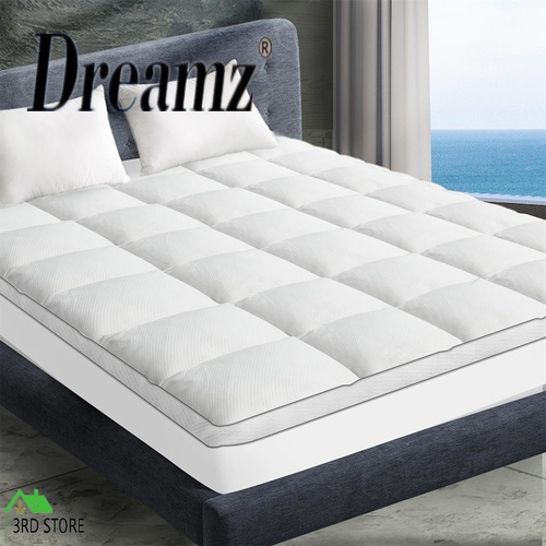 Dreamz Queen Pillowtop Mattress Topper Protector Bed Cover Pad Thickness 5cm