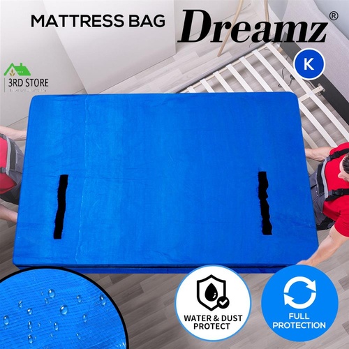 DreamZ Mattress Bag Protector Plastic Moving Storage Dust Cover Carry King
