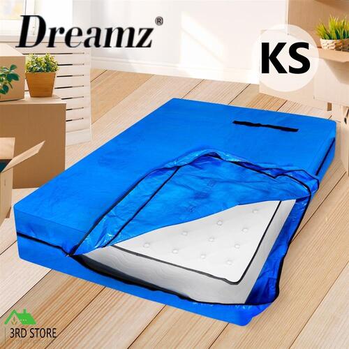 DreamZ Mattress Bag Protector Plastic Moving Storage Cover Carry King Single