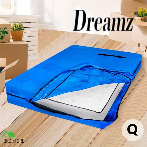 DreamZ Mattress Bag Protector Plastic Moving Storage Dust Cover Carry Queen