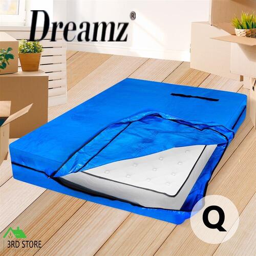 DreamZ Mattress Bag Protector Plastic Moving Storage Dust Cover Carry Queen