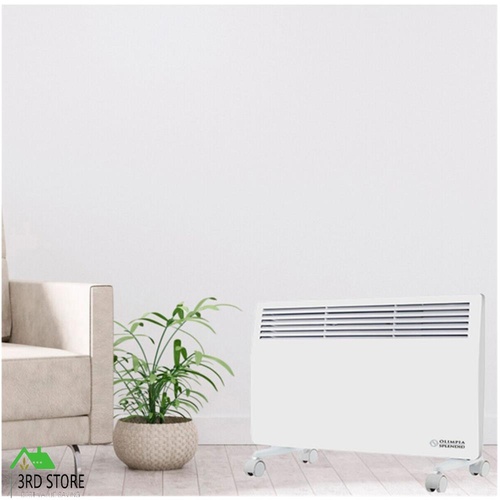 Olimpia Splendid 2000W Timer Panel Heater with WiFi, White, Heaters, Heating