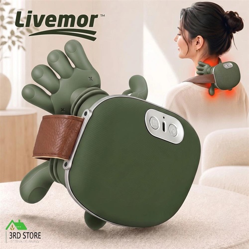 Livemor 4D Neck & Shoulder Massager with Heat Green