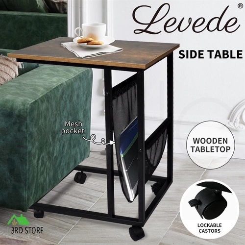 Levede Coffee Table Side End Moveable Tables Laptop Desk Bedside Sofa Metal